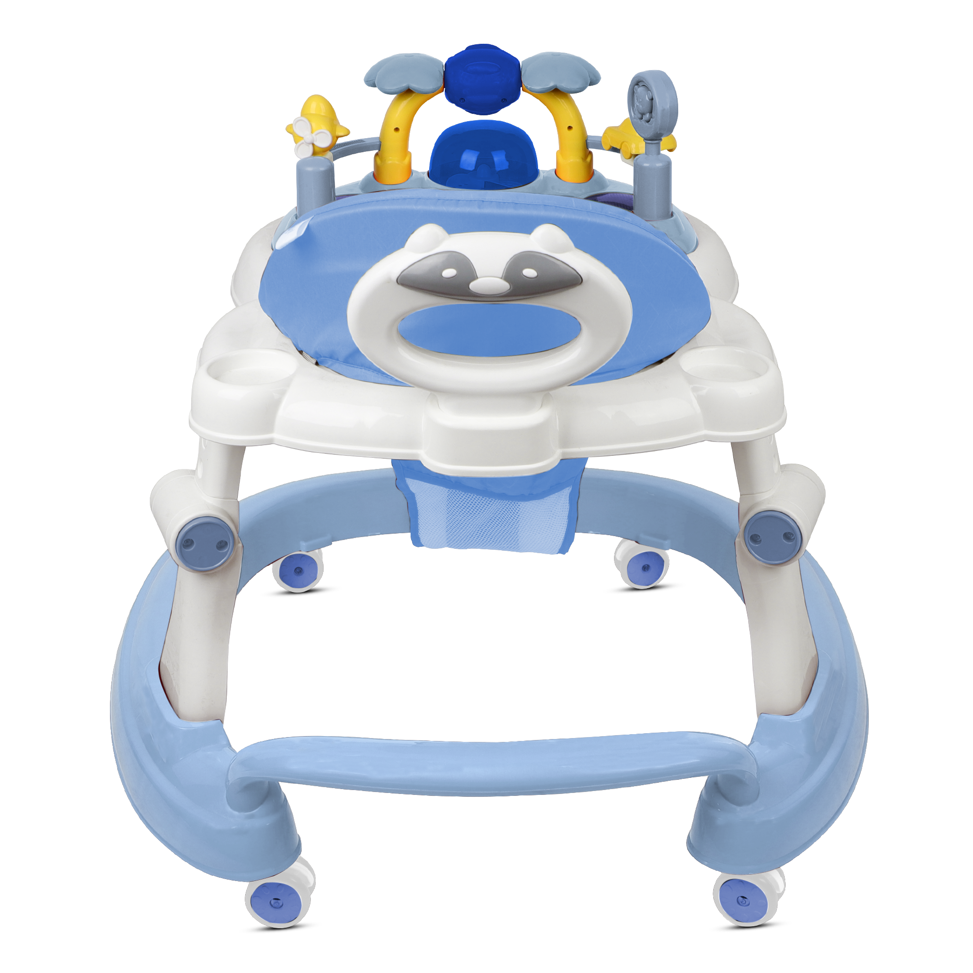 BLUE BABY WALKER WITH PUSH HANDLE